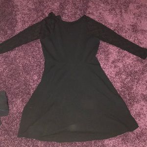 Black long sleeved dress